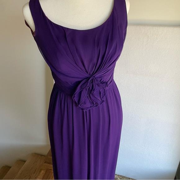 Dresses & Skirts - Vintage Purple Lined Crepe Formal Maxi Dress